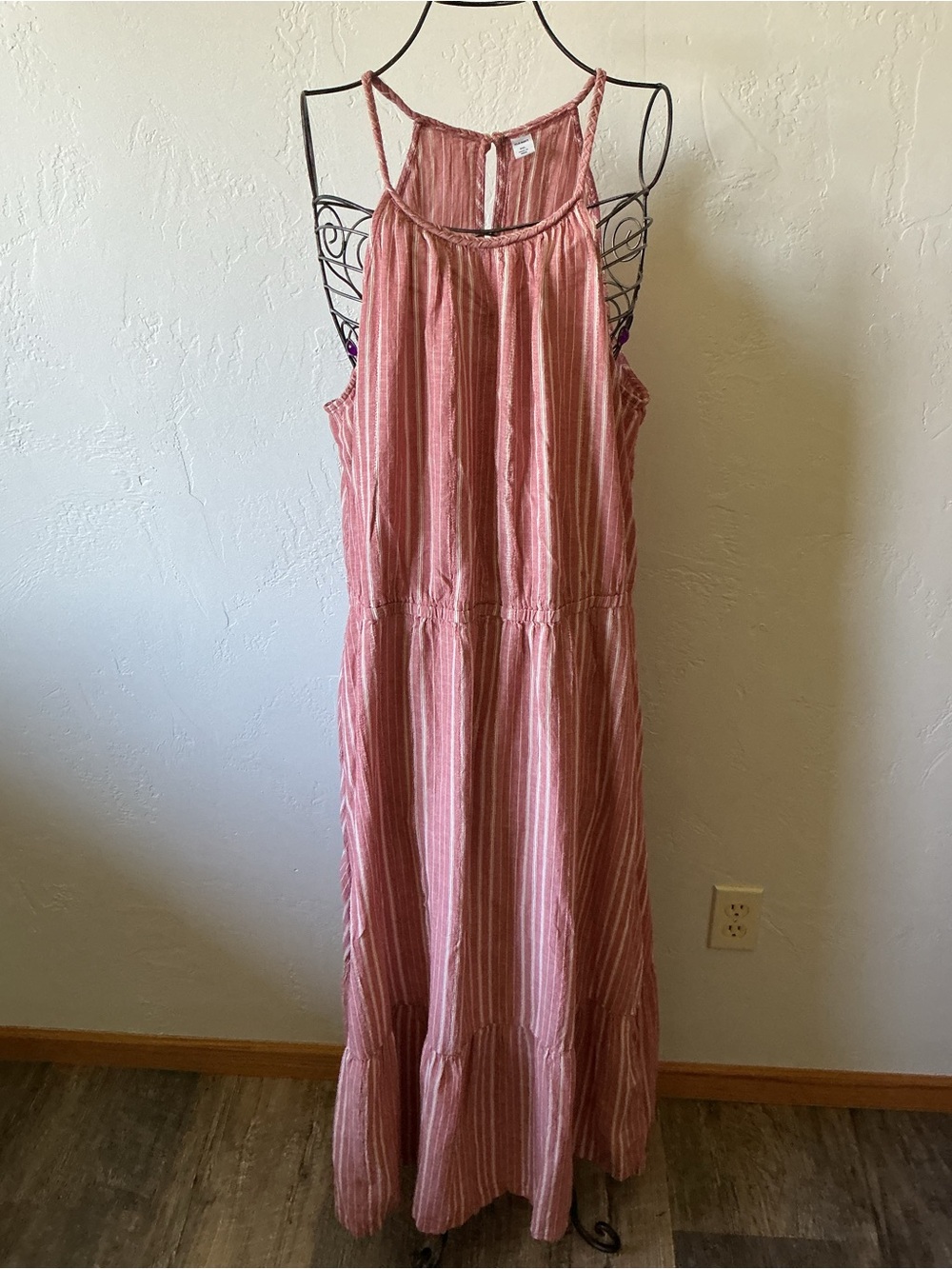 REPOSH—Old Navy Pink Striped Maxi Dress
